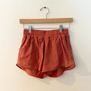 Lululemon Hotty Hot Low-Rise Lined Short 3" Coral Size 6